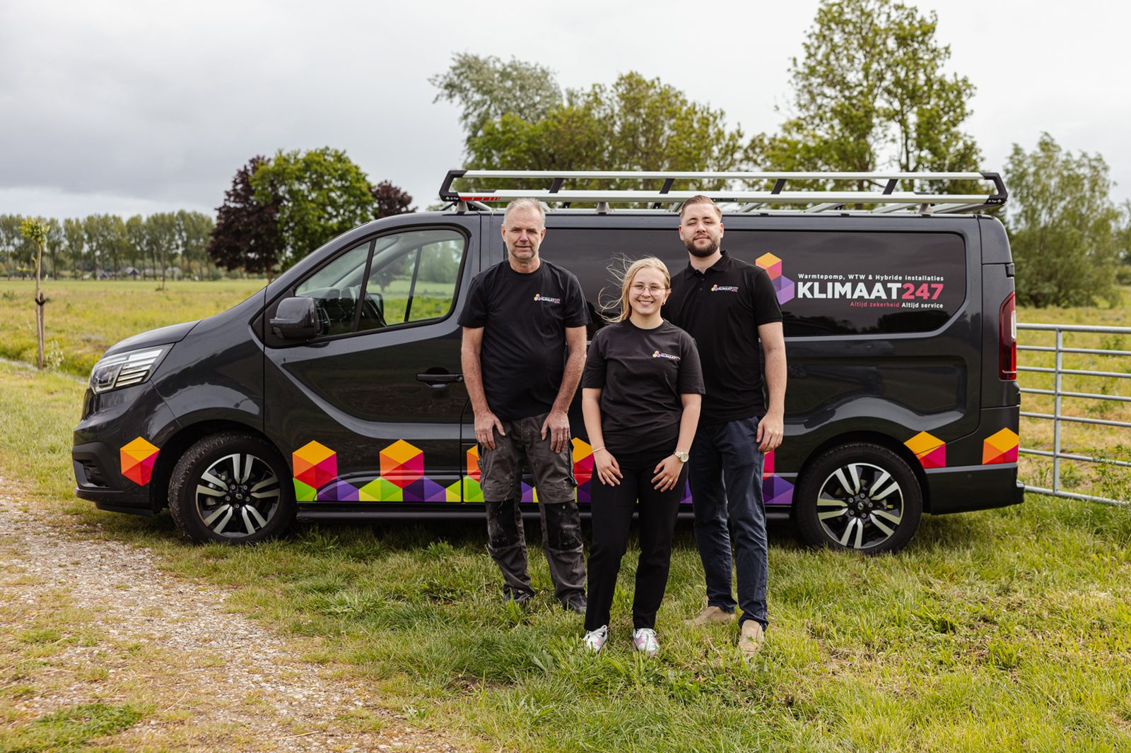 Team Klimaat247 voor de servicebus