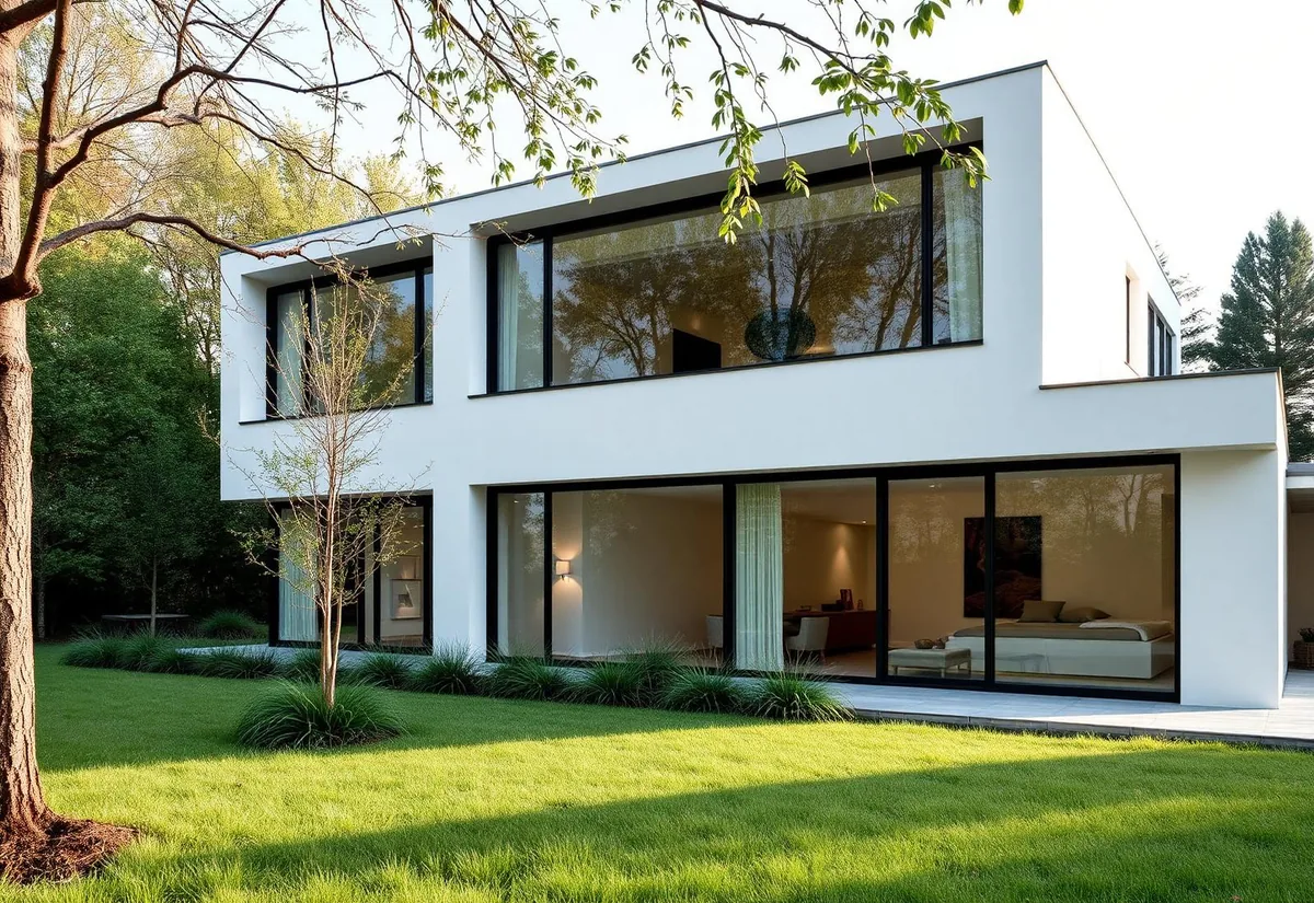 Luxe villa met bodemwarmtepomp installatie